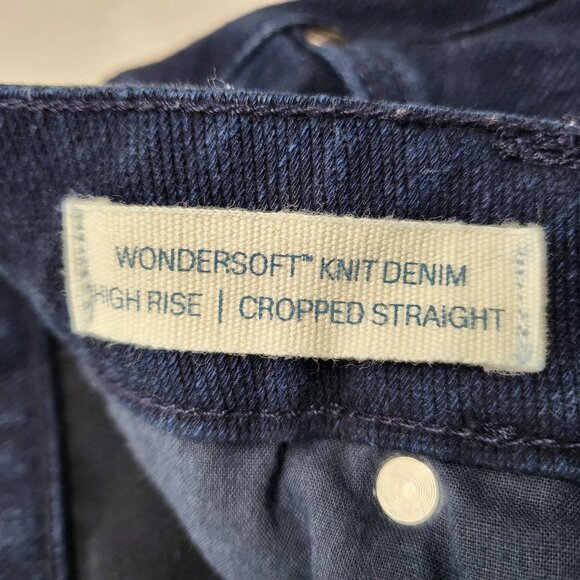 Coldwater Creek Jeans Wondersoft Knit Womens 14 High Rise Cropped Straight - Picture 5 of 16